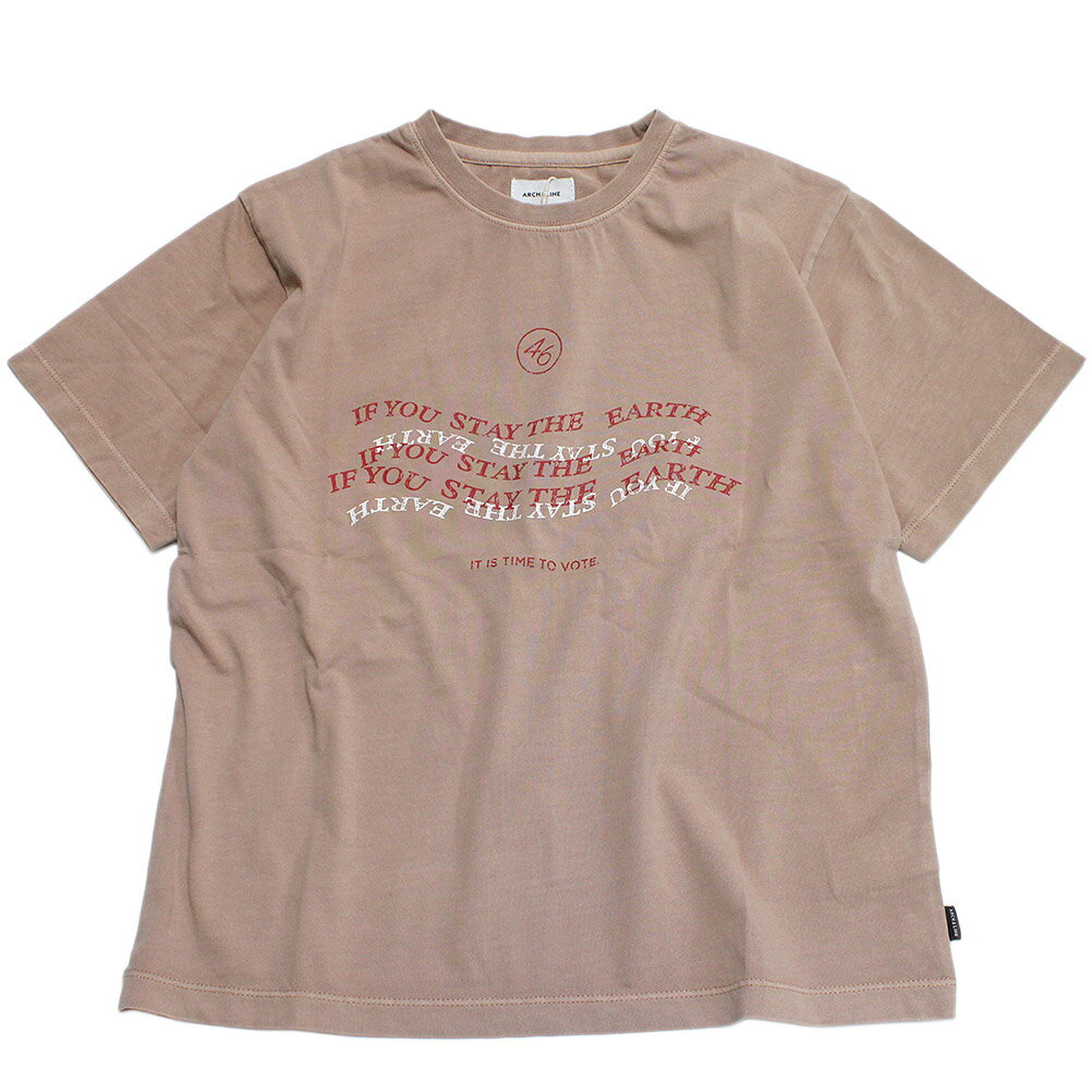 樂天商城 - 【アーチ＆ライン/ARCH＆LINE/子供服/アーチアンドライン/親子】 OG PG EARTH Tシャツ ピンク(31)