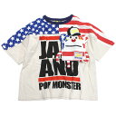 【ジャム/JAM/子供服/キッズ/男の子/女の子】 パペットテンチョーワイドTシャツ オフホワイト
