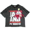 【ジャム/JAM/子供服/キッズ/男の子/女の子】 パペットテンチョーワイドTシャツ Cグレー