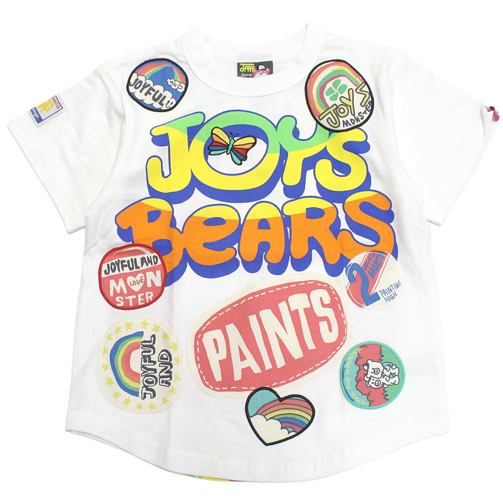 樂天商城 - 【ジャム/JAM/子供服/キッズ/男の子/女の子】 JOY’Sベア　ラウンドTシャツ ホワイト