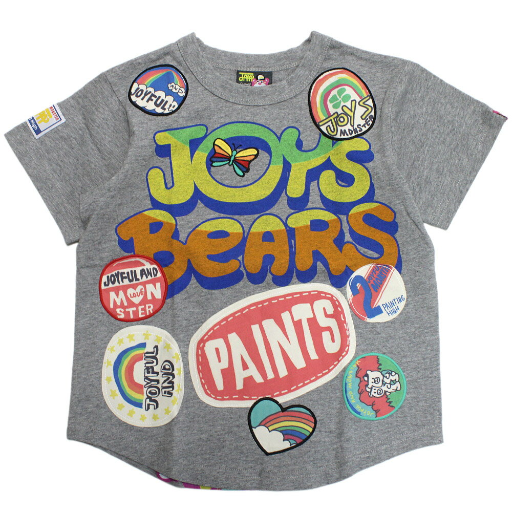 樂天商城 - 【ジャム/JAM/子供服/キッズ/男の子/女の子】 JOY’Sベア　ラウンドTシャツ 杢グレー