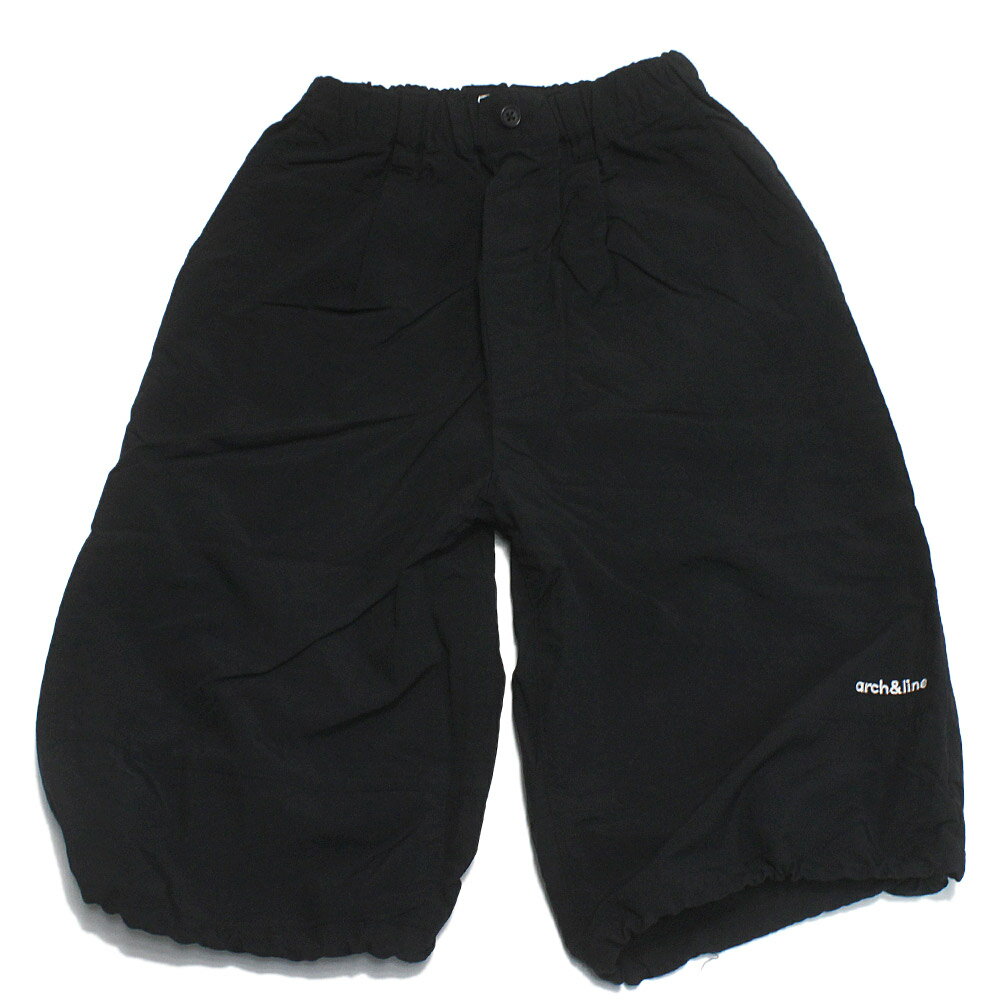 【アーチ＆ライン/ARCH＆LINE/子供服/アーチアンドライン/親子】 UV Re:NYLON クオーターレングス ブラック(19)