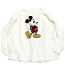 【DD×ミッキー/DENIM DUNGAREE×MICKEYコラボ/デニムアンドダンガリー子供服/ディズニー】 ビンテージテンジク MICKEY フットボール ...
