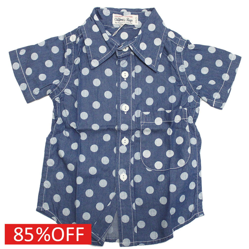 【GOLD RUSH OUTFITTERS/ゴールドラッシュアウトフィッターズ/アメカジ】 セール 【80%OFF】 プリントシャンブレーシャツ ドット
