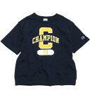 【CHAMPION/KIDS/チャンピオン/キッズ/子ども服】 CHAMPIONショートスリーブスウェットシャツ ネイビー(370)(4)