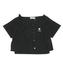 【アルジー/algy/ジュニア/女の子/JS/ガールズ】 リブキャミ&カーデセット ブラック(BK)