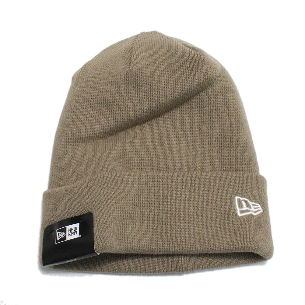 【NEWERA メンズ キャップ 帽子 ニューエラ】 あす楽 BASIC CUFF KNIT ベージュ