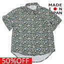 【子供服/フォークメイド/folk made/フォルクメイド/キッズ】 セール 【50%OFF】 floral pattem シャツ フローラルブラック