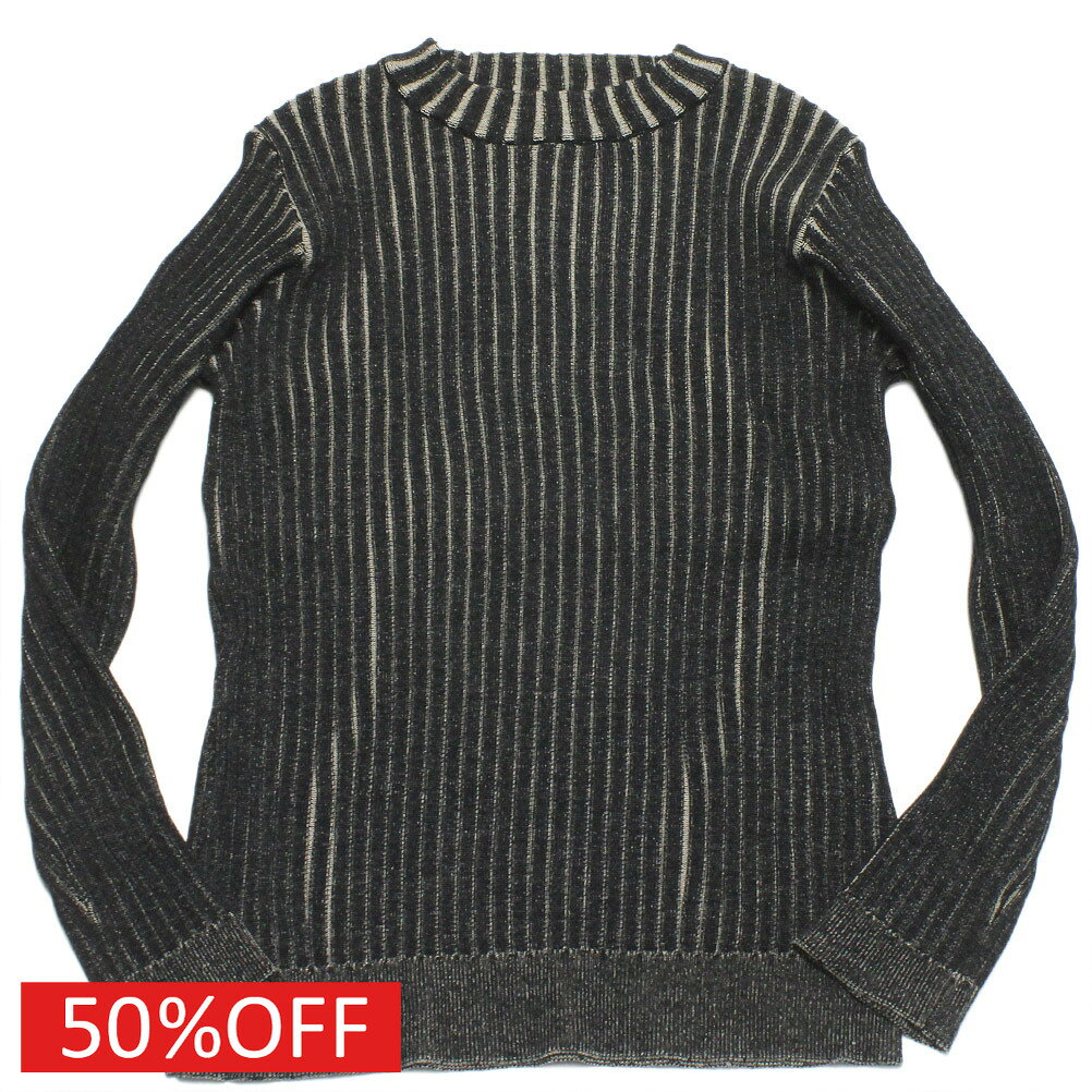 【マルーク/maarook/ベビー服/子供服/Wonder apartment】 セール 【50%OFF】 配色リブニットハイネック クロ系(24)