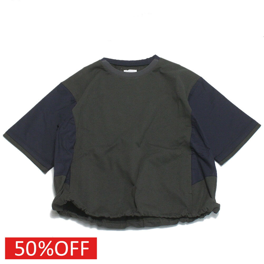 素色 - 【6゜vocaLe/セスタヴォカーレ/子供服//セスタボカーレ/ジュニア】 セール 【50%OFF】 コンビバルーンTシャツ ネイビー