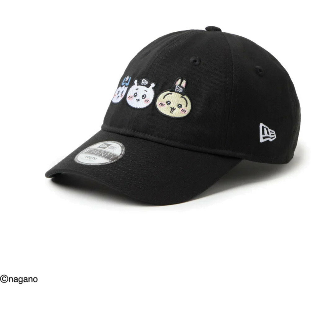 【NEWERA/キッズ/帽子/ニューエラ】 YOUTH 9TWENTY CHIIKAWA CAP ブラック
