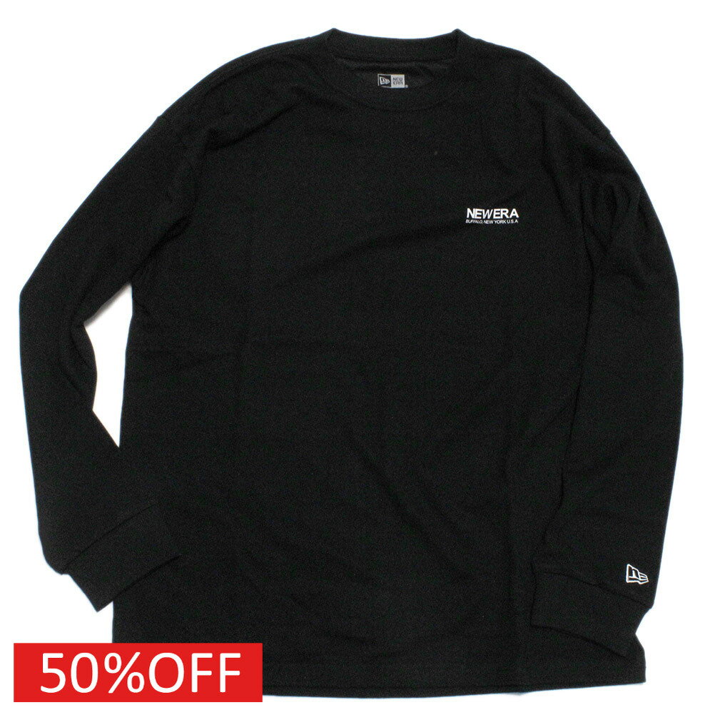 【New Era メンズ キャップ 帽子 ニューエラ】 セール 【50%OFF】 OS LS PT THE ORIGIN TEE ブラック