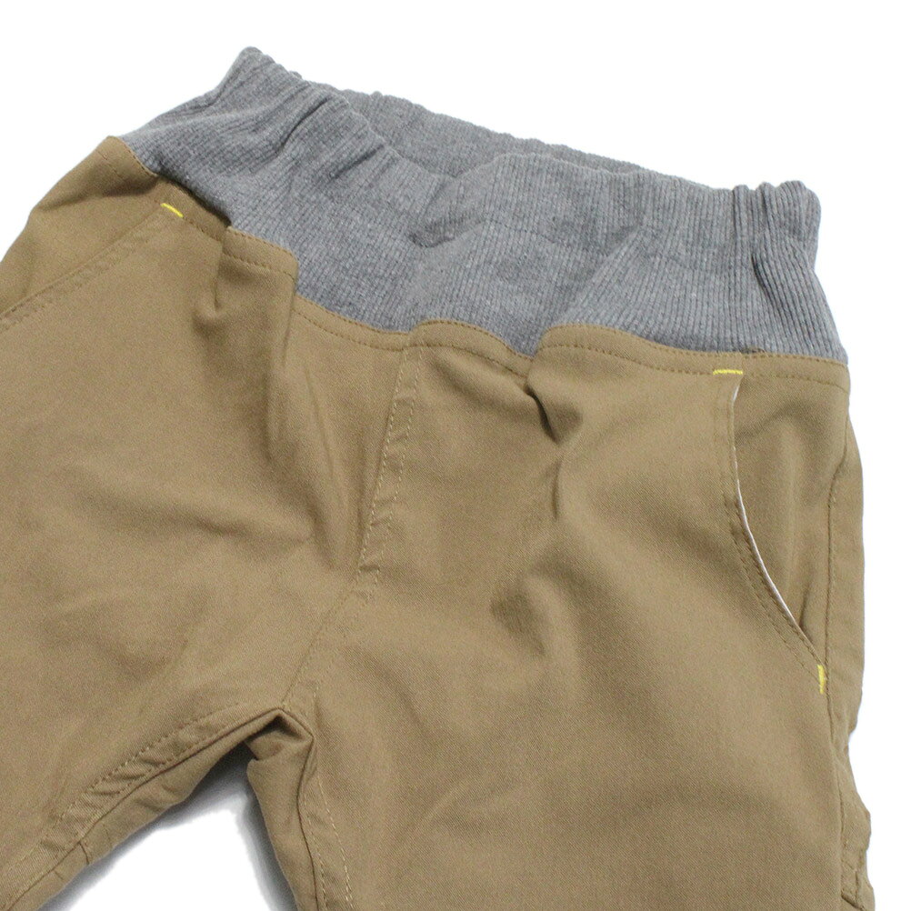 【オフィシャルチーム OFFICIALTEAM】 スーパーストレッチサルエルハーフパンツ ブラウン millibar-10542697 子供服ミリバール サンプル画像3