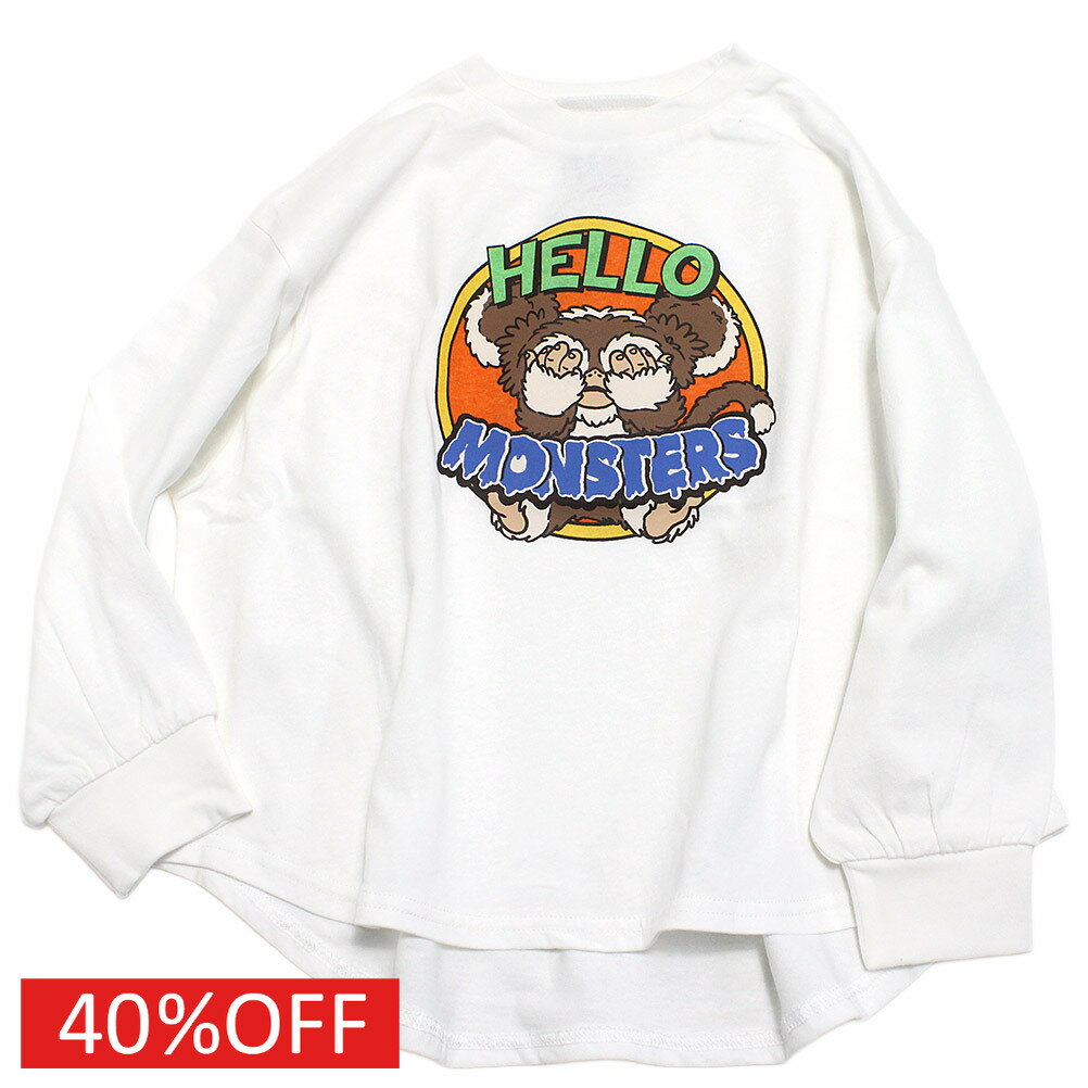 樂天商城 - 【ocean＆ground/オーシャンアンドグラウンド/子供服/ベビー/キッズ/ジュニア】 セール 【40%OFF】 HELLO MONSTERプリントTシャツ ホワイト(WH)