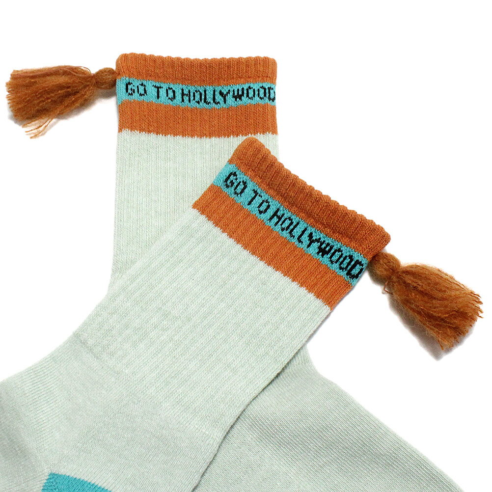 【ゴートゥーハリウッド GO TO HOLLYWOOD/子供服/親子】 セール 【40%OFF】 タッセルツキ SOX 28LGN淡緑
