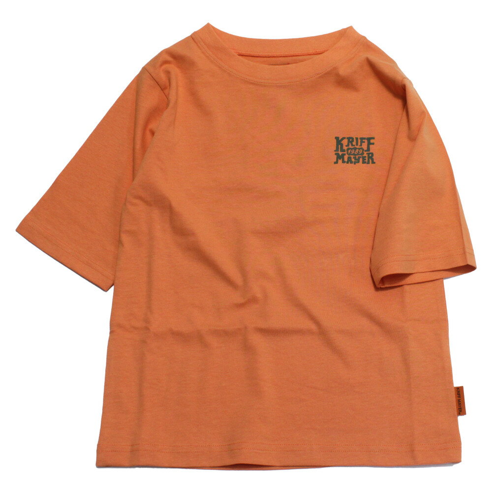 T-Shirts （Half Sleeves） - 【KRIFF MAYER/KRIFFMAYER KIDS/クリフメイヤー/ジュニア/キッズ/クリフメイヤーキッズ】 楽LUCK五分袖T(BUS) オレンジ(45)