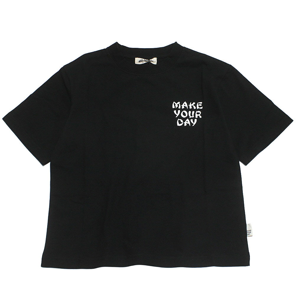 Rakuten - 【子供服/makeyourday/ベビー/メイクユアデイ/キッズ/ジュニア】 カラフルトラTシャツ ブラック(BK)