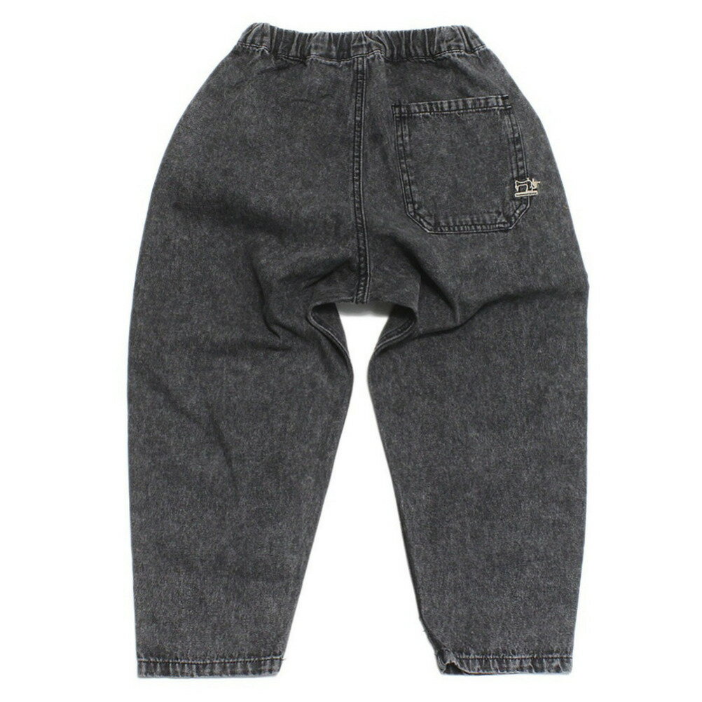【ocean＆ground/オーシャンアンドグラウンド/子供服/ベビー/キッズ/ジュニア】 セール 【30%OFF】 デニムテーパードタックパンツ ブラック(BK) 3
