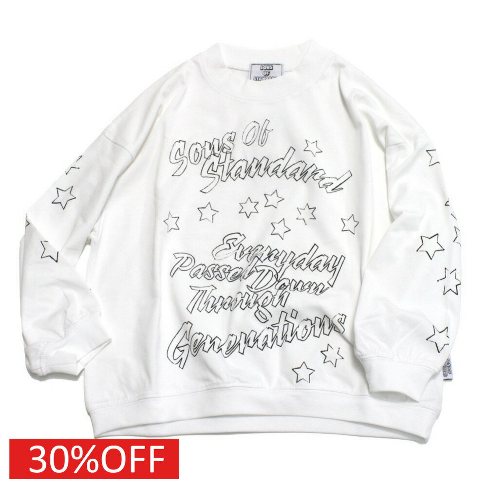 乐天商城 - 【子供服/ジュニアサイズ/Sons of standard/サンズオブスタンダード】 セール 【30%OFF】 アマネ ロングスリーブ ホワイト(01)