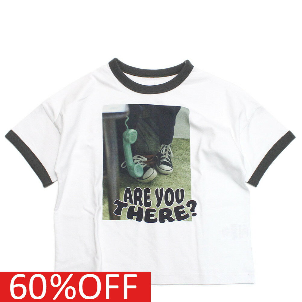 【6゜vocaLe/セスタヴォカーレ/子供服//セスタボカーレ/ジュニア】 セール 【50%OFF】 あす楽 FOTO レターTシャツ ホワイト