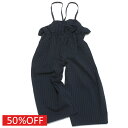 【フィス/FITH/子供服/親子/フィスベビー/FITH社】 セール 【50%OFF】 COOLMAXサッカー フリル サロペットPN 4NV紺