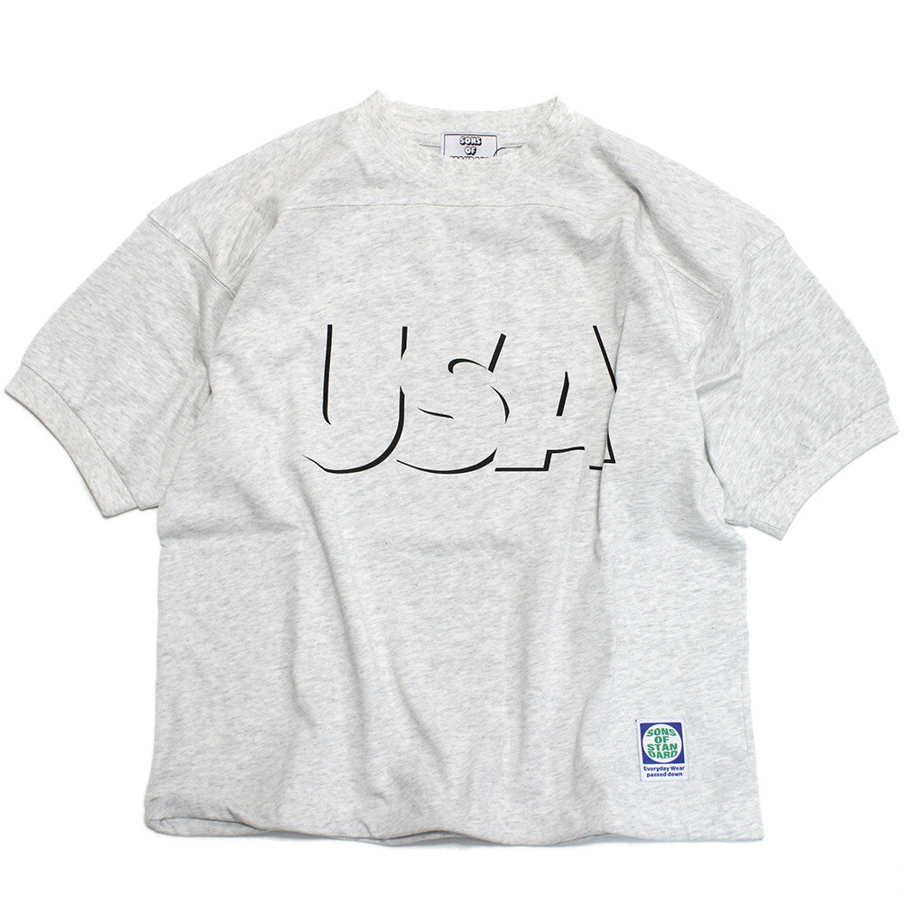 Rakuten - 【子供服/ジュニアサイズ/Sons of standard/サンズオブスタンダード】 USA ショートスリーブ アッシュ(13)