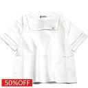 【フィス/FITH/子供服/親子/フィスベビー/FITH社】 セール 【50%OFF】 サラサラテンジク マリン Tシャツ 1W白