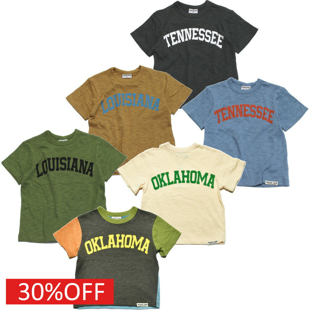 樂天商城 - 【オフィシャルチーム OFFICIALTEAM】 セール 【30%OFF】 スラブ天竺カレッジロゴTシャツ