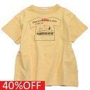 【子ども服/デニムダンガリー/スヌーピーコラボ/DENIM DUNGAREE/ジュニア服】 セール 【40%OFF】 テンジク SNOOPY SLEEP TEE 10Y黄