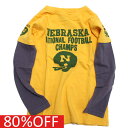 【GOLD RUSH OUTFITTERS/ゴールドラッシュアウトフィッターズ/アメカジ】 セール 【80%OFF】 フットボールレイヤードロングTシャツ イエ...