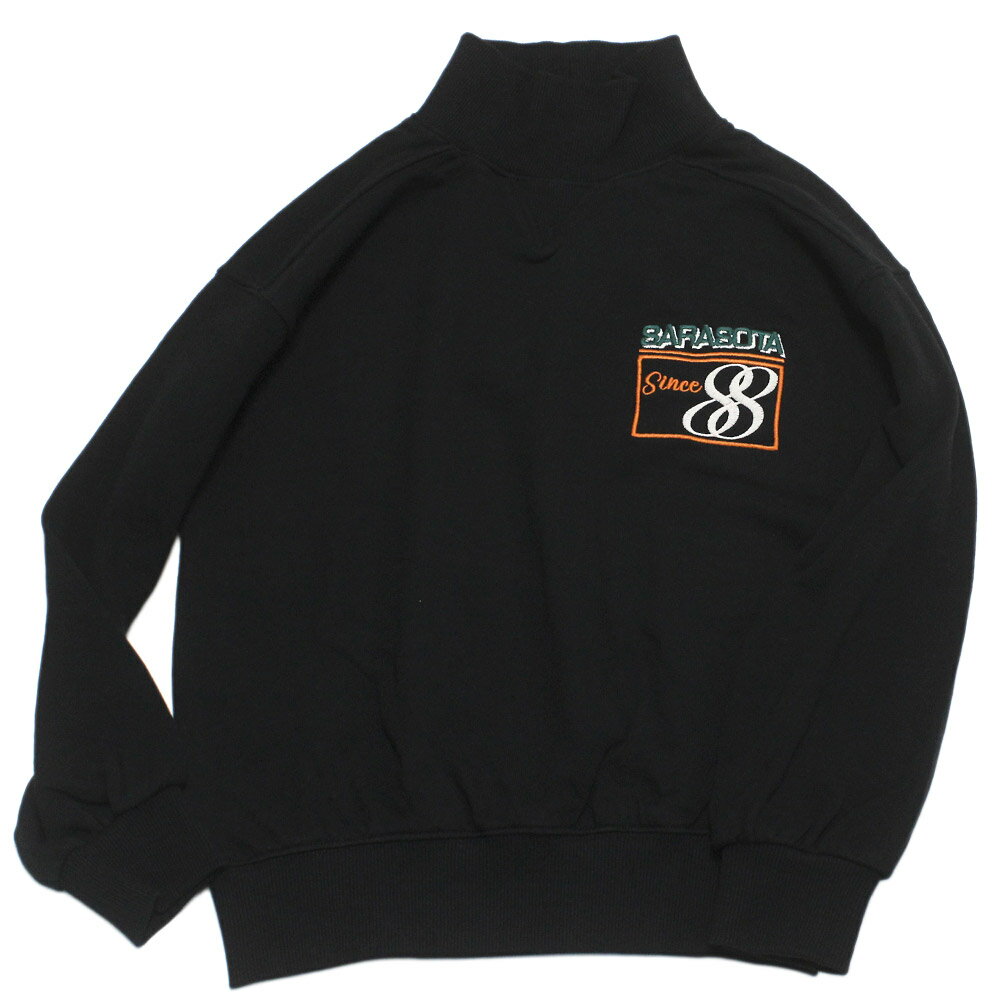 【ocean&ground/オーシャンアンドグラウンド/子供服/ベビー/キッズ/ジュニア】 ハイネックワイドスウェット ブラック(BK)(4)