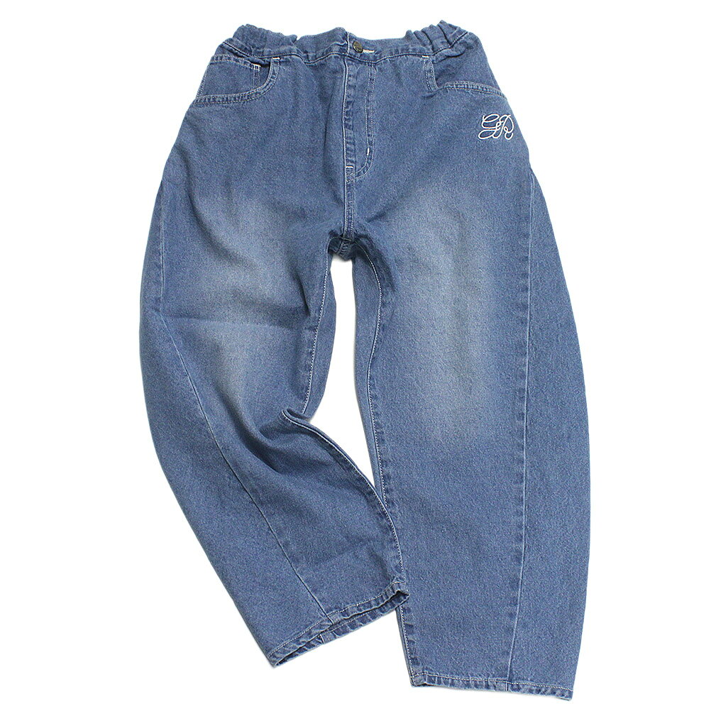 樂天商城 - 【子供服/グルーヴィーカラーズ/groovy colors/ジュニア/男の子】 8ozデニム バレルレッグ LPN 14BLブルー