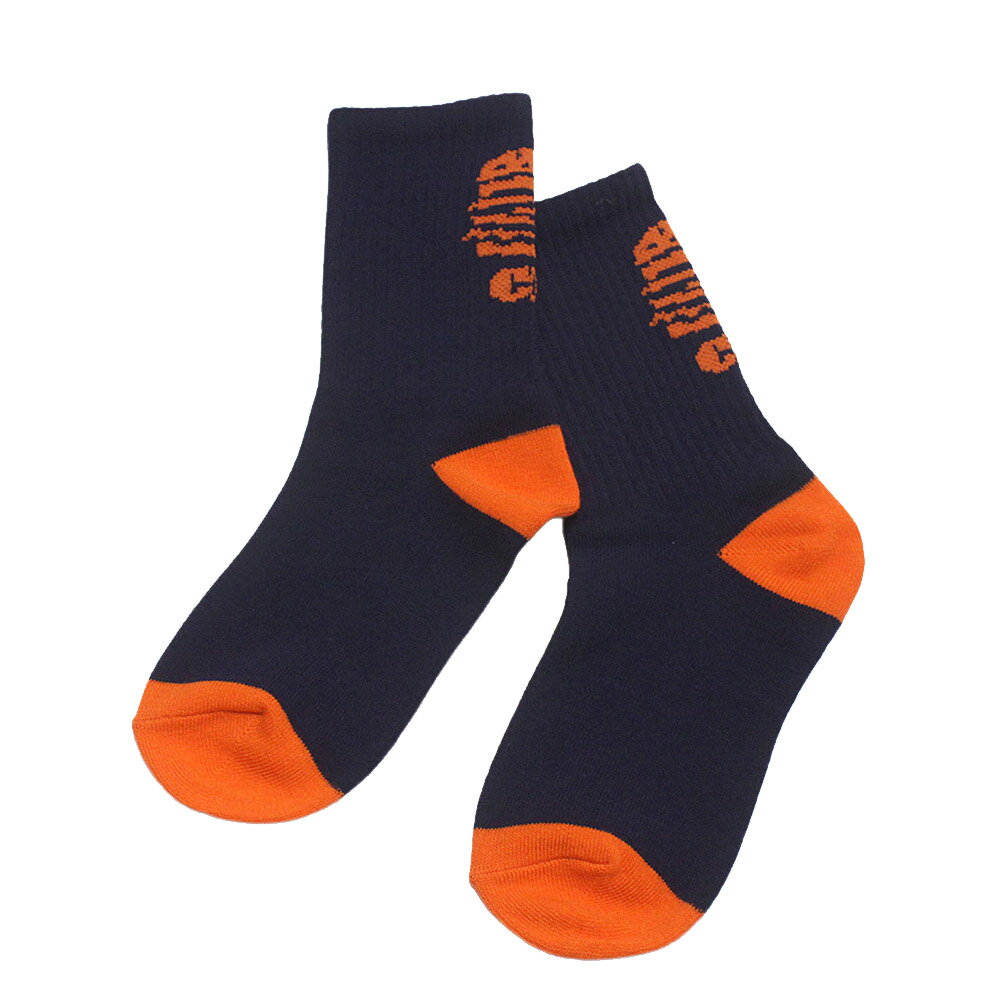 【子供服/グルーヴィーカラーズ/groovy colors/ジュニア/男の子】 GCS HAMBURGER SOX 4NV紺