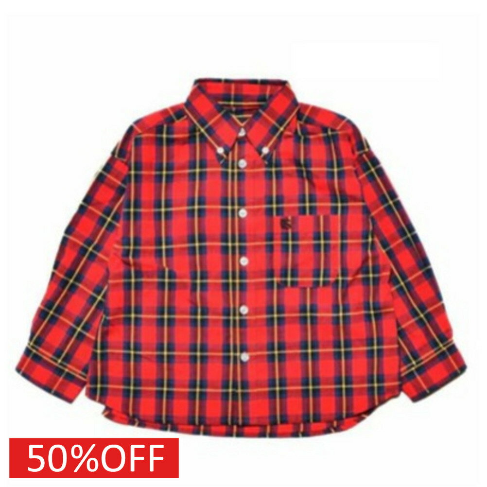 【ニードルワークス/ジュニア服/NEEDLEWORKS】 セール 【50%OFF】 タイプライターワイドボタンダウンシ..