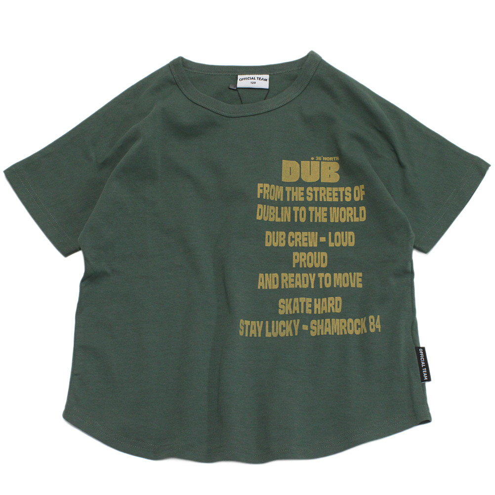 樂天商城 - 【オフィシャルチーム OFFICIALTEAM】 360度ストレッチ ロゴドルマンTシャツ カーキ