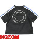 【子ども服/ジュニア/DILASH/子供服/ディラッシュ】 セール 【60%OFF】 ラインジャージ半袖Tシャツ ブラック(BK)