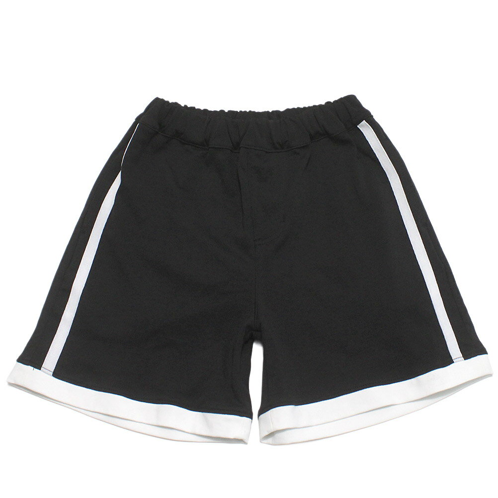 Short Pants - 【オフィシャルチーム OFFICIALTEAM】 360度ストレッチ ラインショーツ ブラック