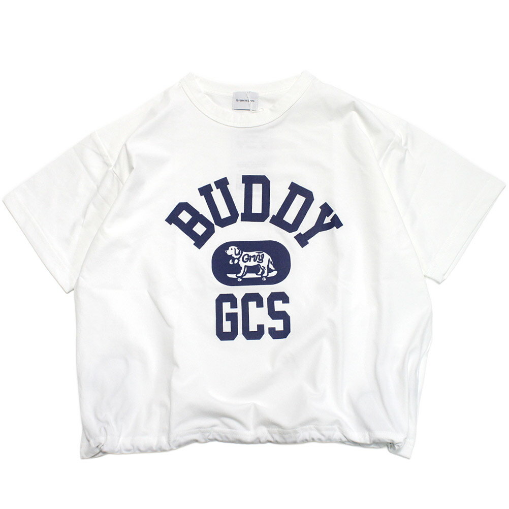 樂天商城 - 【子供服/グルーヴィーカラーズ/groovy colors/ジュニア/男の子】 PTTテンジク DRAWSTRING S/S TEE 1W白