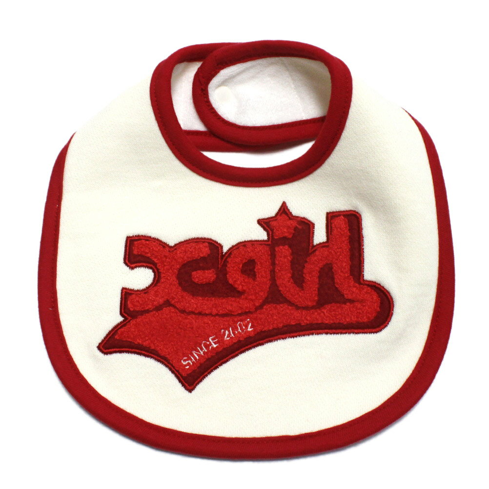 【X-GIRL STAGES/エックスガール/エックスガールステージズ/子供服/女の子】 ロゴサガラ刺繍スタイ ア..