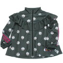 【グラグラ/GRANDGROUND/キッズ/ガールズ】 ラヴラヴフリルトラックジャケット ブラック