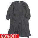 【子供服/ジュニア/アンディニー/undeny./キッズ/大人/女の子】 セール 【80%OFF】 タックワンピース チャコール(CG)