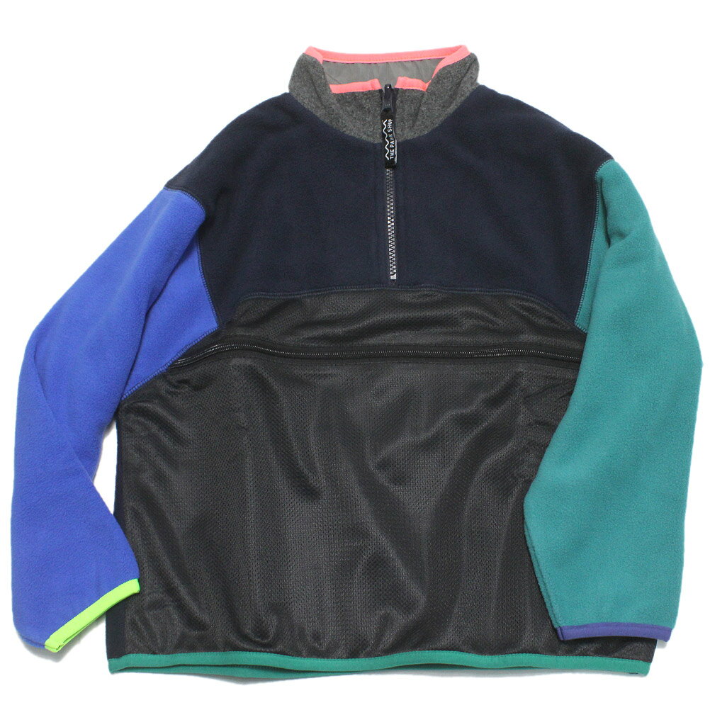 【子ども服/THE PARK SHOP/ザ・パークショップ/子供服/キッズ服】 POCKET ZIP プルオーバー ネイビーマルチ