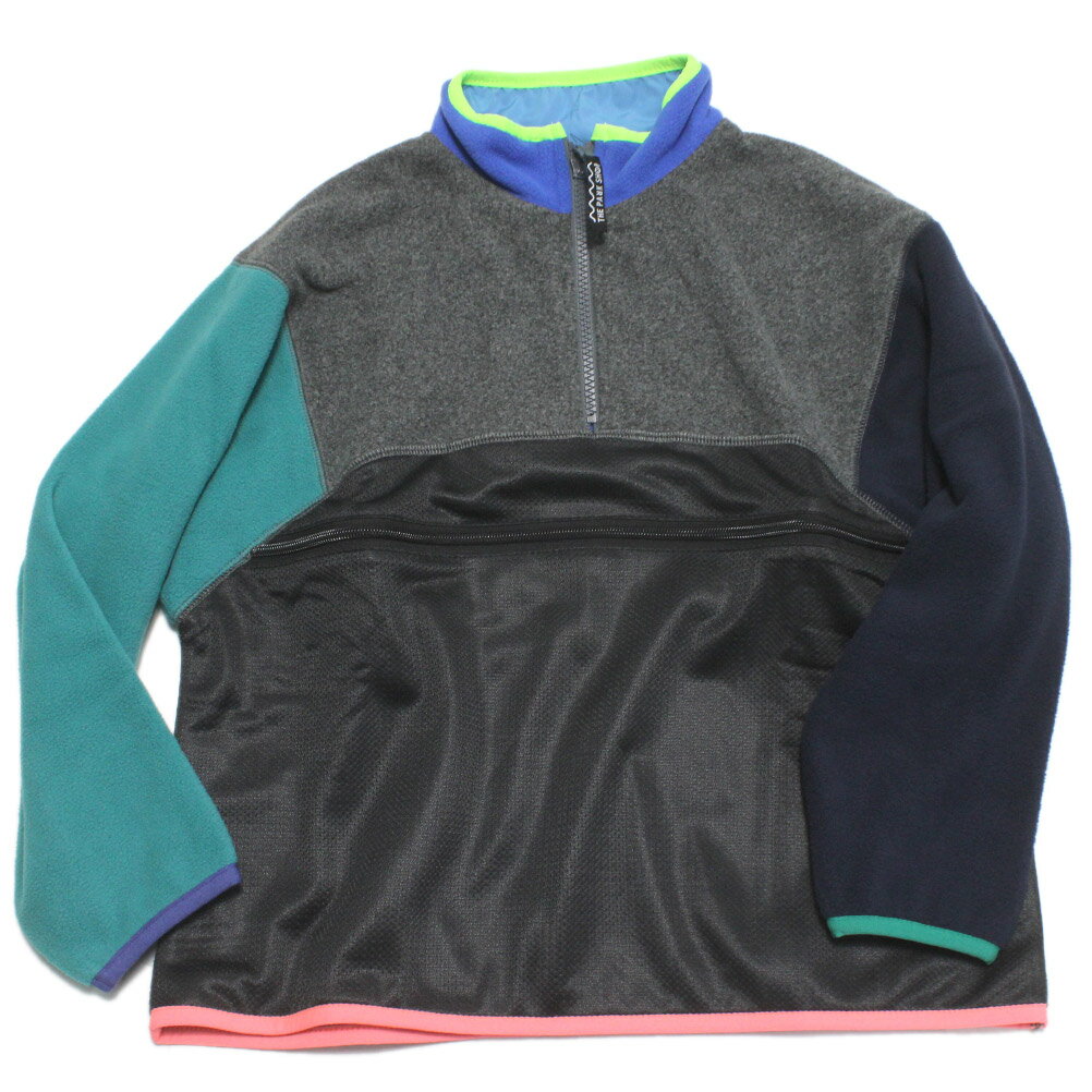 【子ども服/THE PARK SHOP/ザ・パークショップ/子供服/キッズ服】 POCKET ZIP プルオーバー グレーマルチ