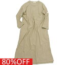 【子供服/ジュニア/アンディニー/undeny./キッズ/大人/女の子】 セール 【80%OFF】 リブワンピース ベージュ(BE)