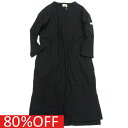 【子供服/ジュニア/アンディニー/undeny./キッズ/大人/女の子】 セール 【80%OFF】 リブワンピース ブラック(BK)