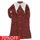 【ゴートゥーハリウッド GO TO HOLLYWOOD/子供服/親子】 セール 【70%OFF】 ミニヘリンボン アーミー シャツ OP 7BR茶