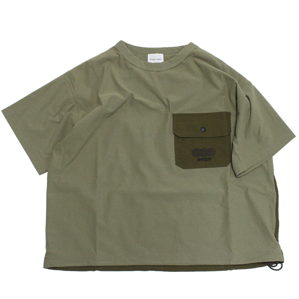 Rakuten - 【子供服/グルーヴィーカラーズ/groovy colors/ジュニア/男の子】 NEW JERSEY MARU DRAWSTRING TEE 9KHカーキ