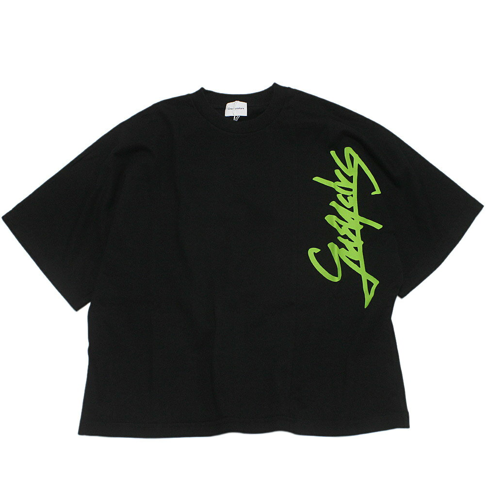 樂天商城 - 【子供服/グルーヴィーカラーズ/groovy colors/ジュニア/男の子】 テンジク DINOSAUR WIDE シルエット TEE(6分袖) 2BK黒