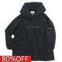 【子供服/ジュニア/アンディニー/undeny./キッズ/大人/女の子】 セール 【80%OFF】 ロゴビッグパーカー ブラック(BK)