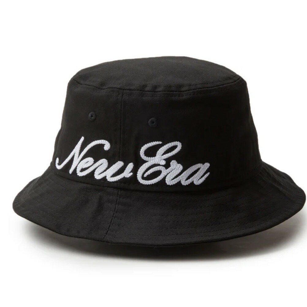 樂天商城 - 【New Era メンズ キャップ 帽子 ニューエラ】 ESSENTIAL SCRIPT CHAIN BUCKET HAT ブラック